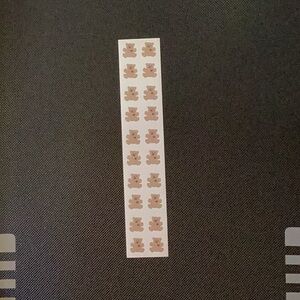 Vintage Sandylion Fuzzy Velour Teddy Bear Stickers with Hearts 5 Mods